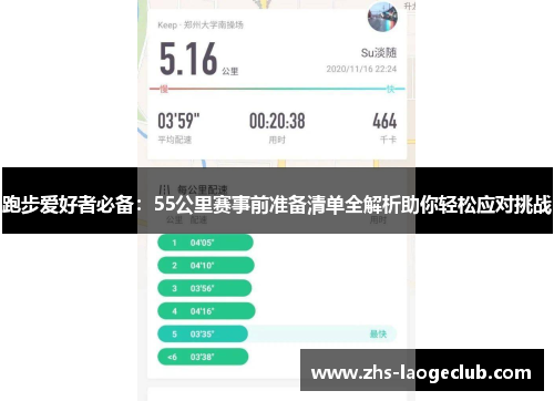 跑步爱好者必备：55公里赛事前准备清单全解析助你轻松应对挑战